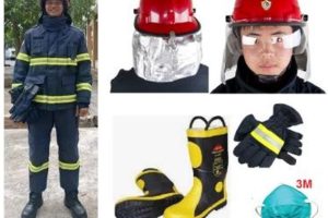 Bộ trang phục chống cháy Fire Pro-01 loại 4 lớp chịu nhiệt 300 độ màu xanh đen theo TT150 mới (Combo số 4 LOẠI TỐT)