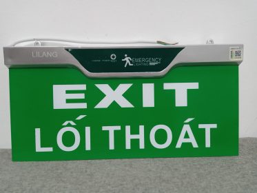 Đèn Exit kính trong Lilang 2 mặt không chỉ hướng XF-BLZD-2LREI 3WB