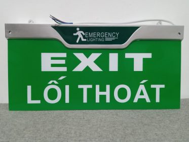 Đèn Exit kính trong Lilang 2 mặt không chỉ hướng XF-BLZD-2LREI 3WB