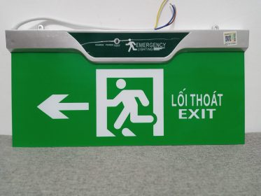 Đèn Exit kính trong Lilang 2 mặt không chỉ hướng XF-BLZD-2LREI 3WB