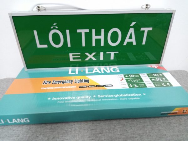 Đèn exit Lilang 1 mặt không chỉ hướng XF-BLZD-2LREI 3WA