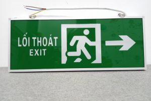 Đèn exit Lilang 1 mặt có chỉ hướng XF-BLZD-2LREI 3WA