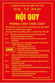 Nội quy Phòng cháy chữa cháy