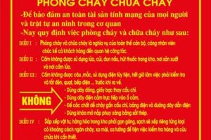 Nội quy Phòng cháy chữa cháy