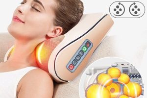 GỐI MASSAGE CỔ VAI GÁY HỒNG NGOẠI 20 BI CAO CẤP