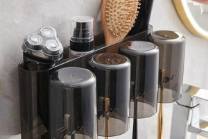 KỆ ĐỂ BÀN CHẢI ECOCO KÈM 2-3-4 CỐC